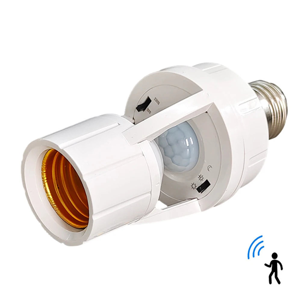 Motion Sensor Light Bulb Holder E27