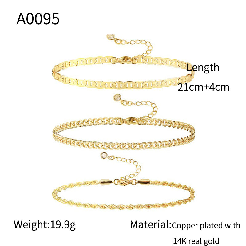 Luxury Simple Gold Anklet for Women