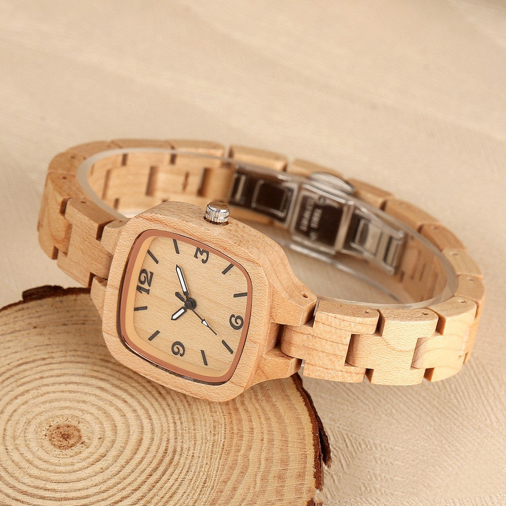 Luxury Bamboo Wood Digital Watch for Men