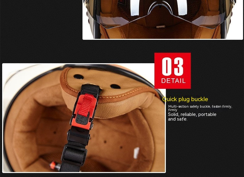 Scrambler Motorcycle Helmet for Men and Women