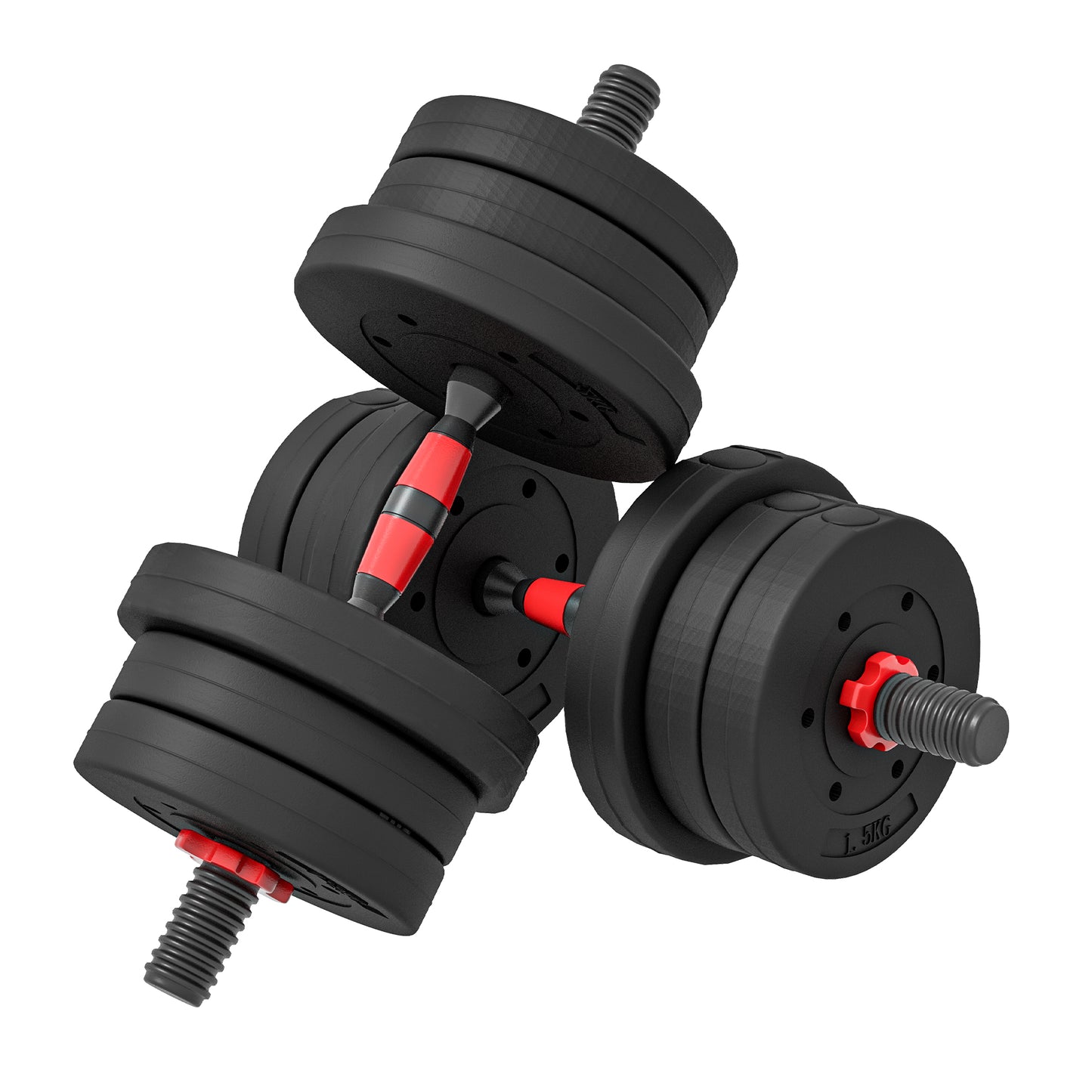 2 in 1 Adjustable Dumbbell Set 20KG