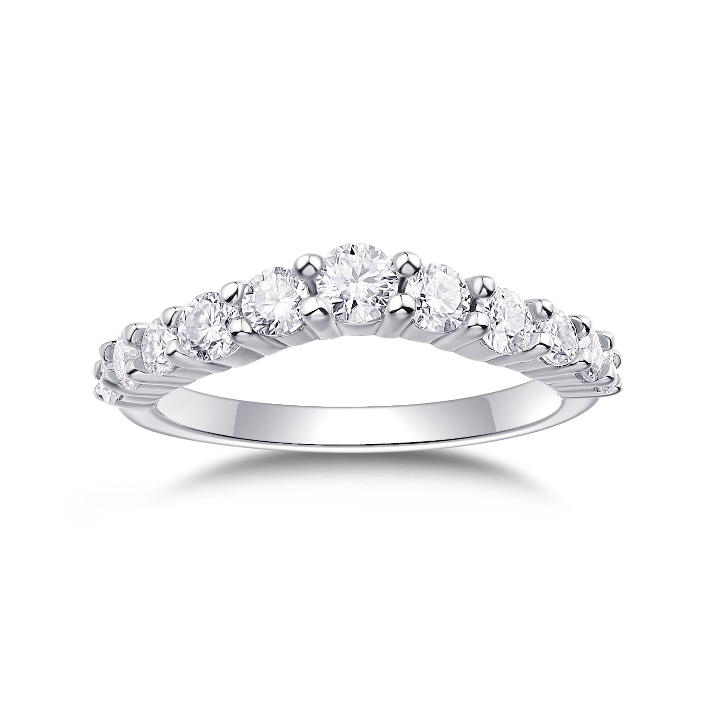 1Crown Diamond Ring Wedding Ring Luxury Fashion Set Moissanite Silver Ring Prohibit Tk Sales
