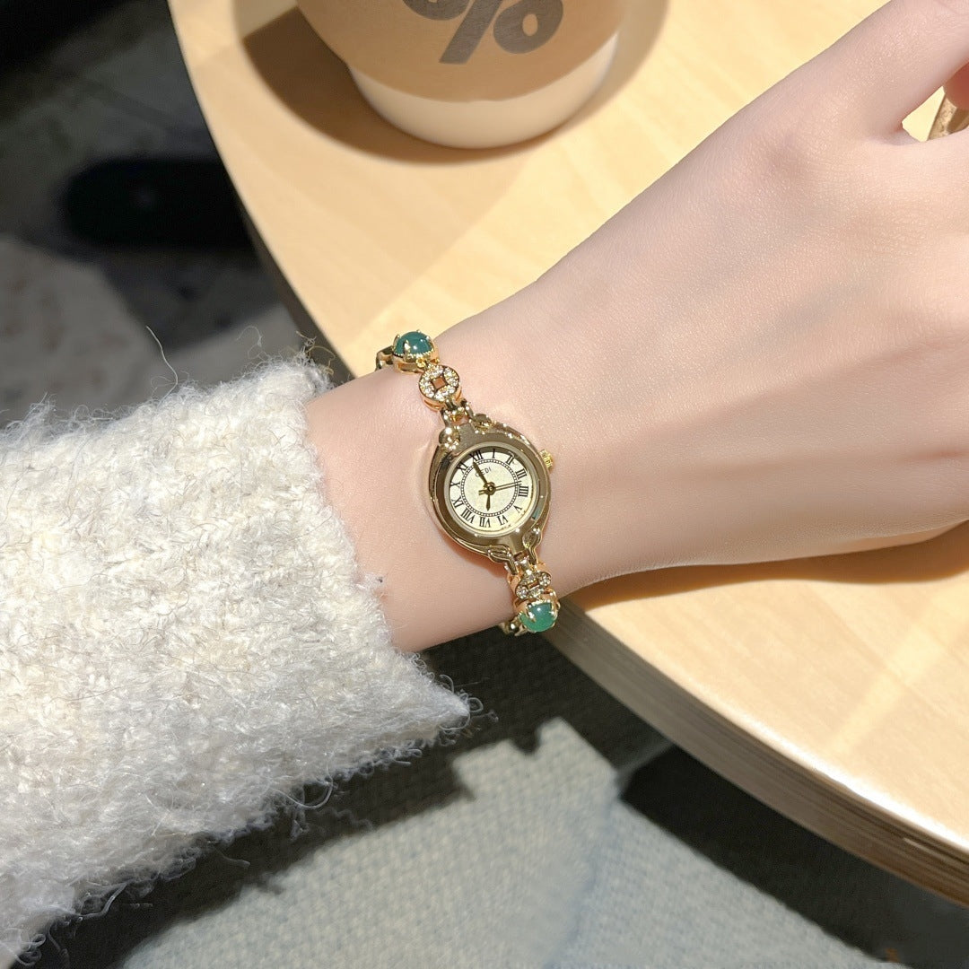 Retro Vintage Gold Dial Watch for Women
