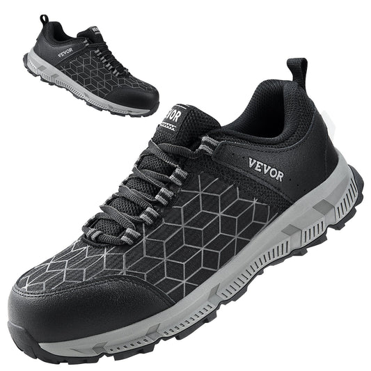 Steel Toe Shoes For Men, US Size 11 Wide, Men’s Cushion Sport Safety Toe Athletic Work Shoe, Indestructible Safety Sneakers Lightweight,Breathable Industry Construction Work Shoes, Black