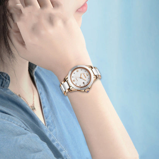 Rose Gold Watch for Women Elegant Fashion Wristwatch