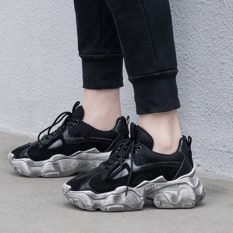 Running platform sneakers