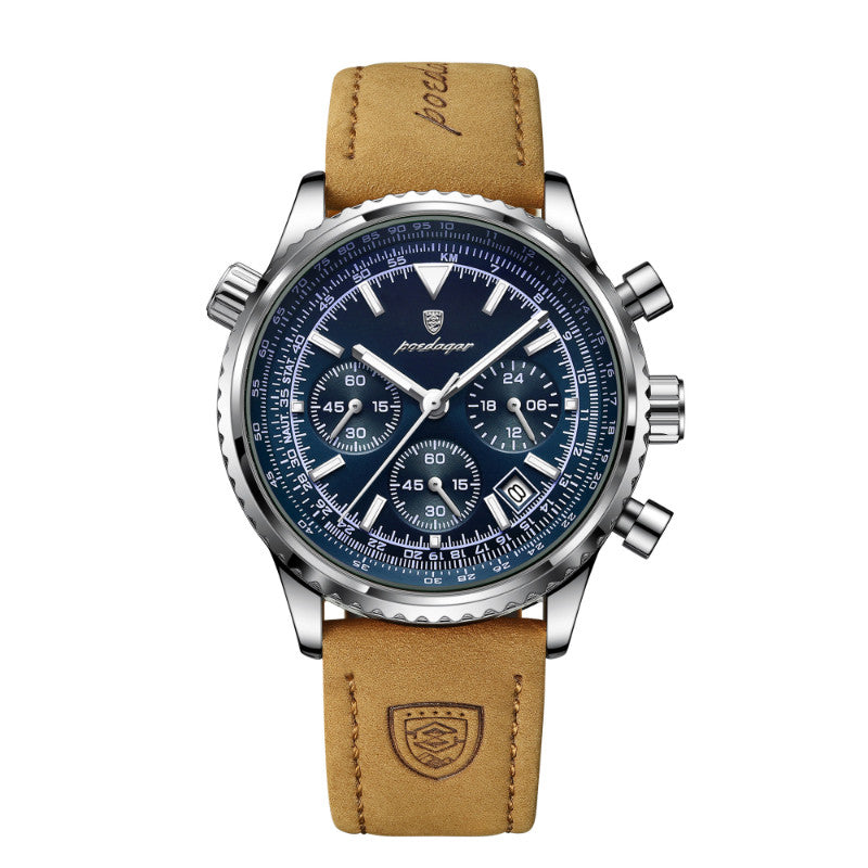 Automatic Mechanical Multi-function High-end Trendy Waterproof Watch Mens And Student Quartz Wristwatch