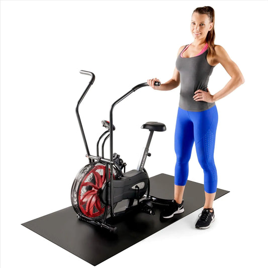 Marcy Exercise Equipment Mat Floor Mat For Workout Equipment like Treadmill Exercise Bike Gym Accessories 60 Inches long | MAT-365 Black