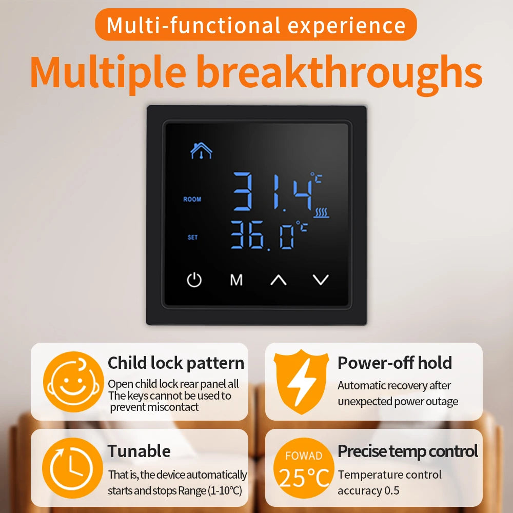 Smart Temperature Controller Thermostat  16A LCD