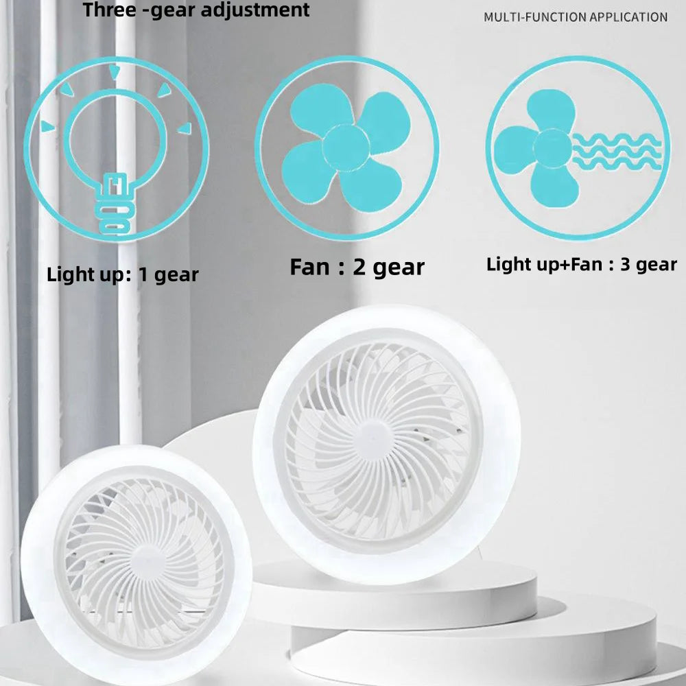 3-in-1 Ceiling Fan with Light and Remote