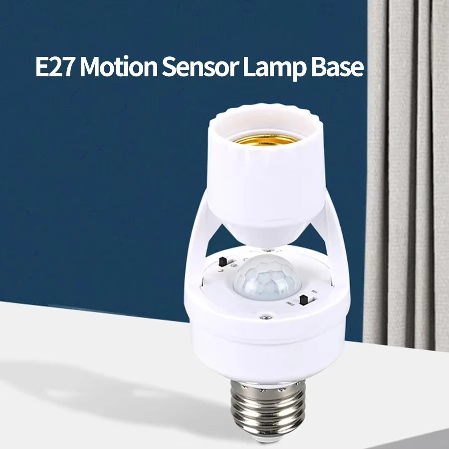Motion Sensor Light Bulb Holder E27