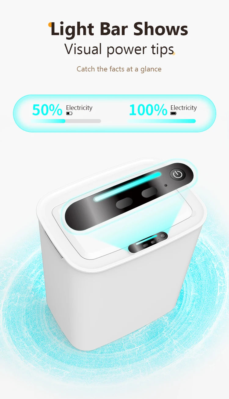 Automatic Stylish Trash Can with Lid