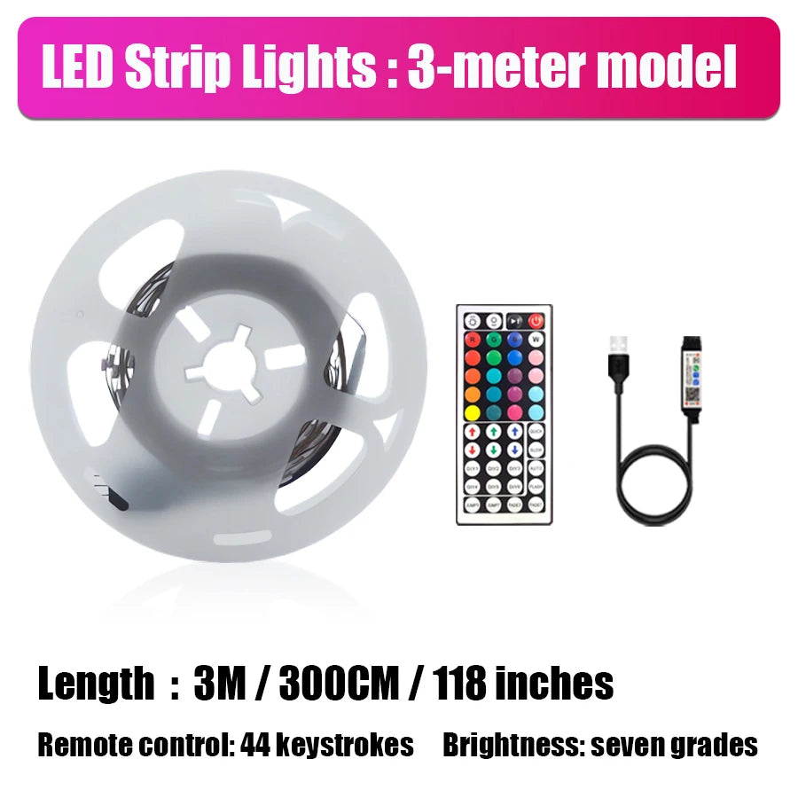 LED Strip Lights with Remote & App Control