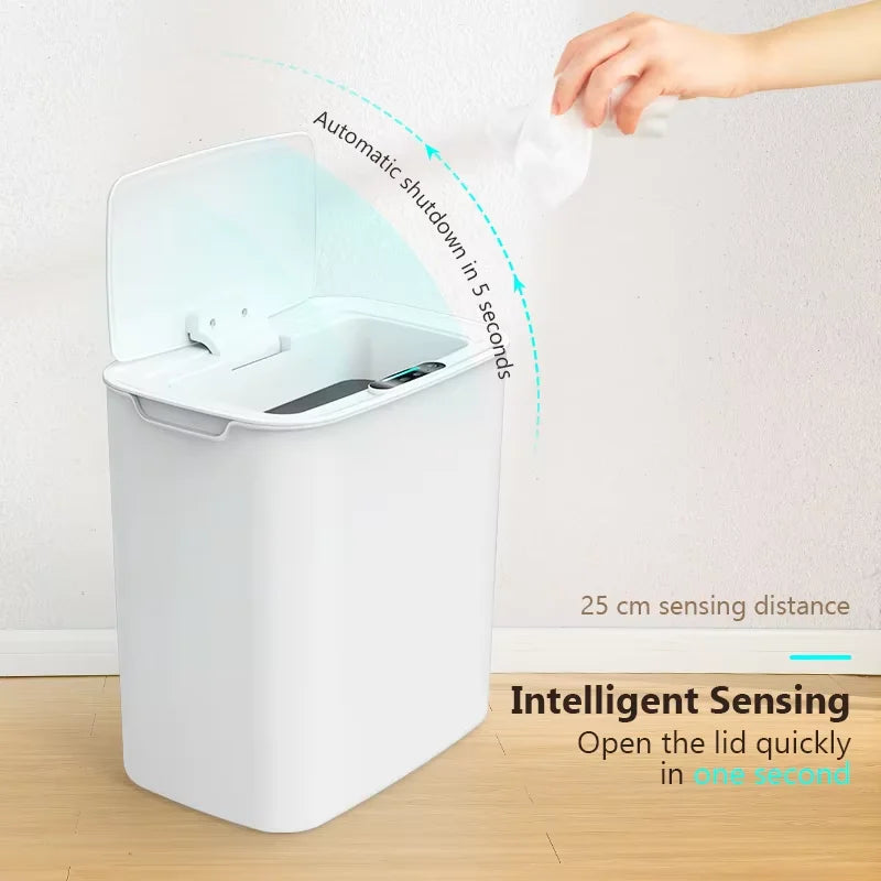 Automatic Stylish Trash Can with Lid