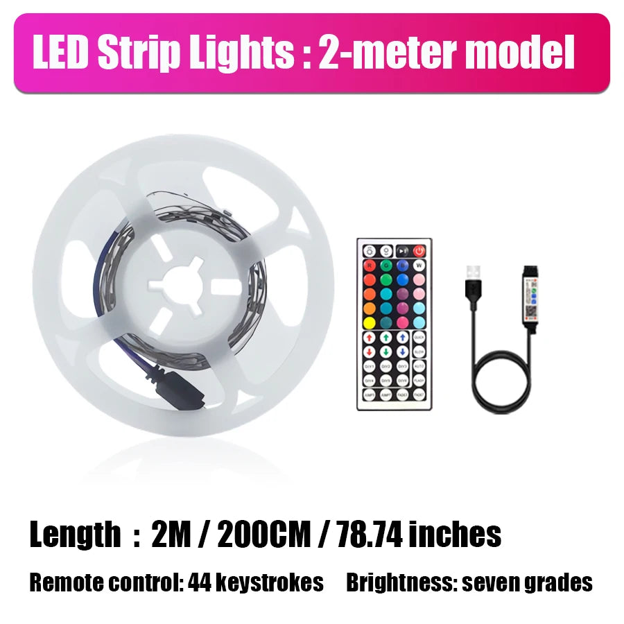 LED Strip Lights with Remote & App Control