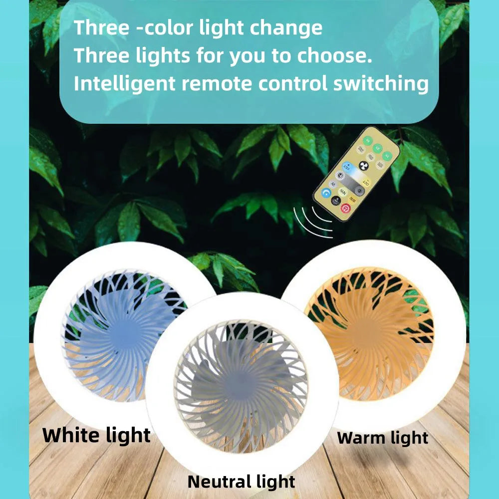 3-in-1 Ceiling Fan with Light and Remote