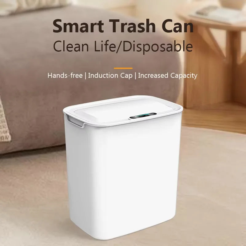 Automatic Stylish Trash Can with Lid