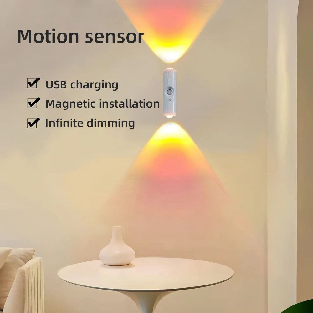 Motion Sensor Night Light Rechargeable LED Wall Light