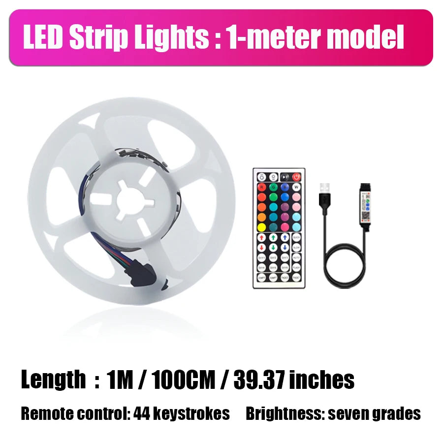 LED Strip Lights with Remote & App Control