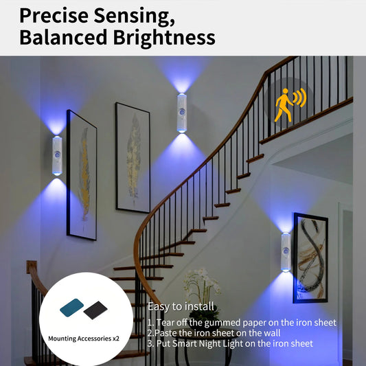 Motion Sensor Night Light Rechargeable LED Wall Light