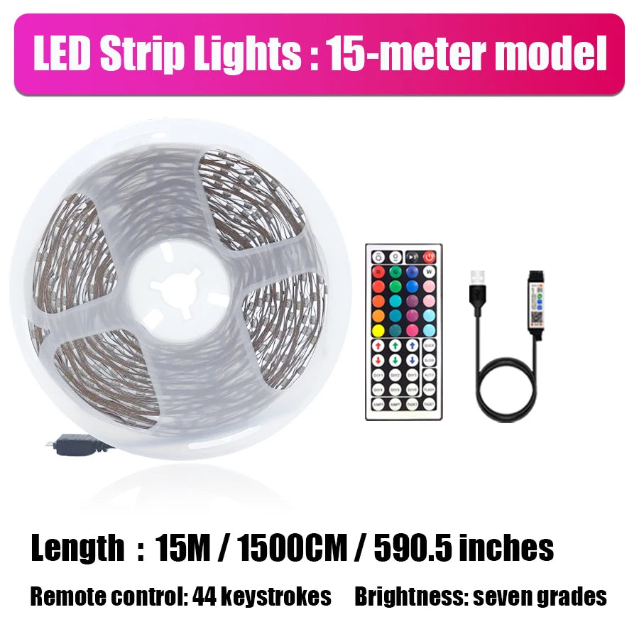 LED Strip Lights with Remote & App Control