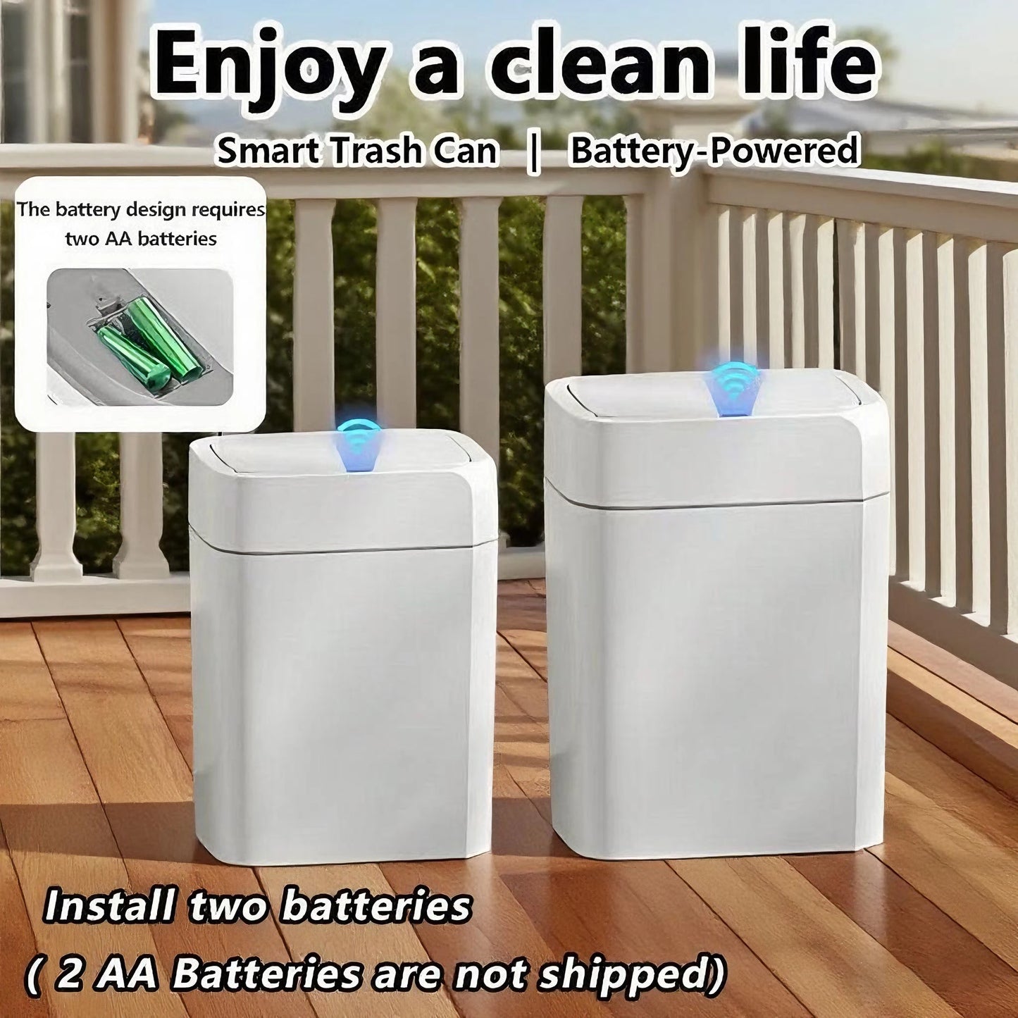 Smart Sensor Trash Can Intelligent Touchless 