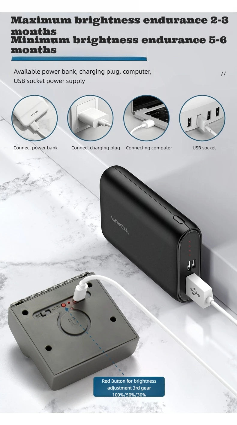 Motion Sensor Wall Light Rechargeable