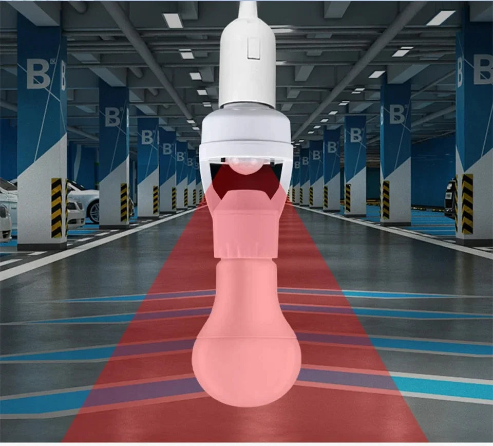 Motion Sensor Light Bulb Holder E27