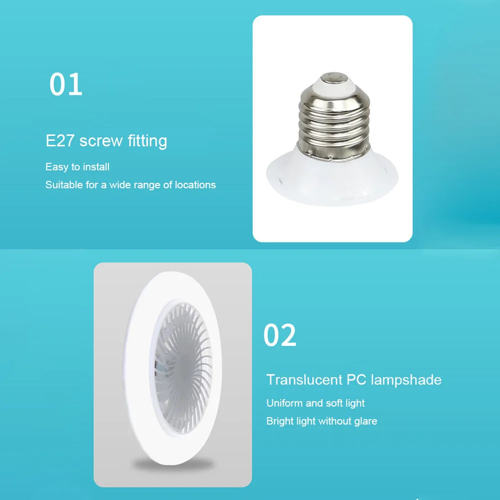 Smart Ceiling Fan With Lights Remote Control