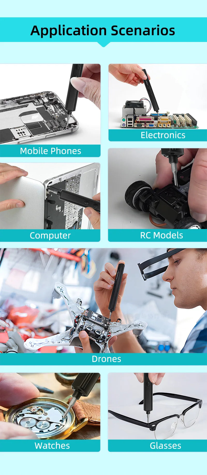 SEQURE ES666 Electric Screwdriver with Manual Mode