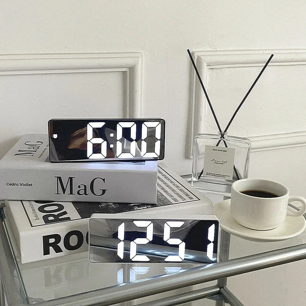 LED Alarm Clock with Temperature Display