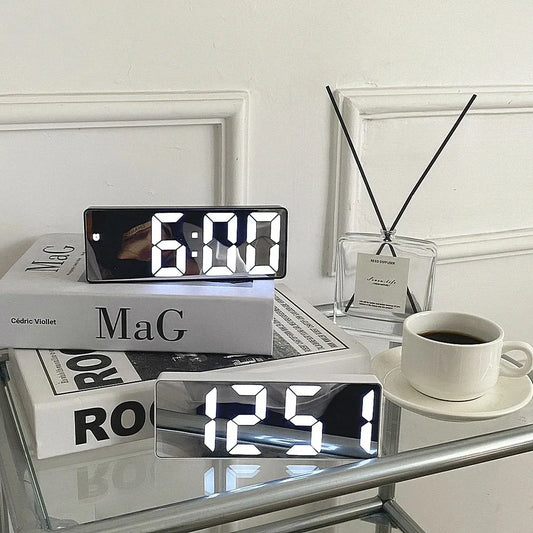 LED Alarm Clock with Temperature Display