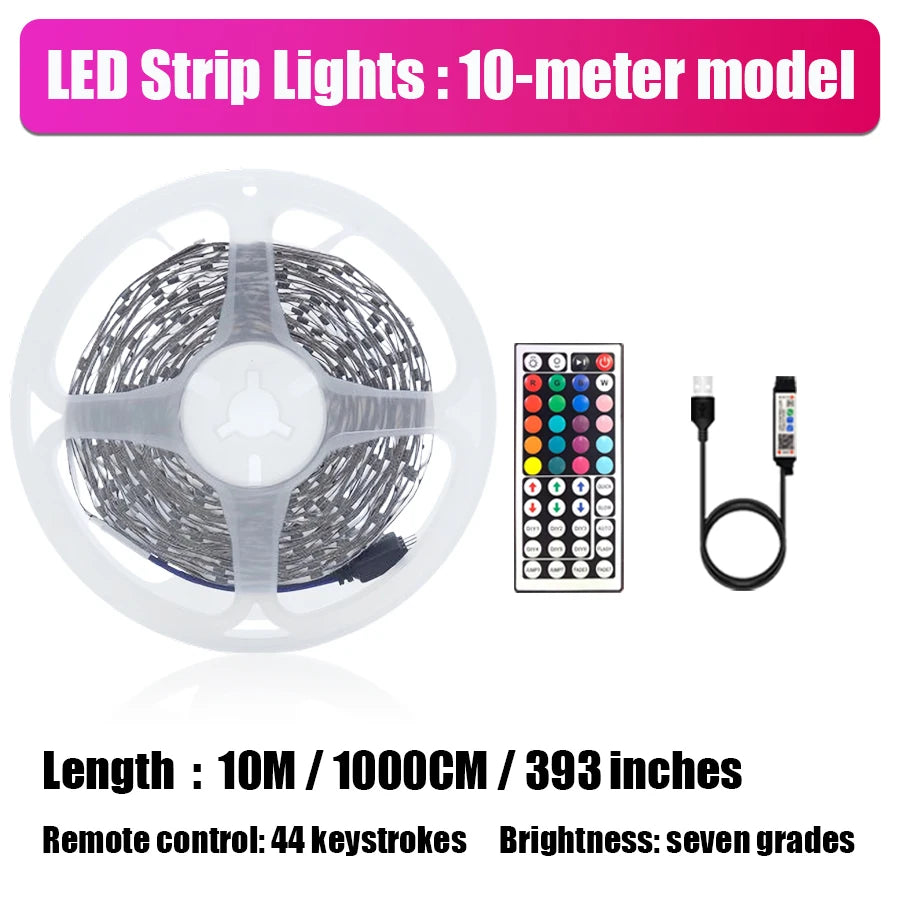 LED Strip Lights with Remote & App Control