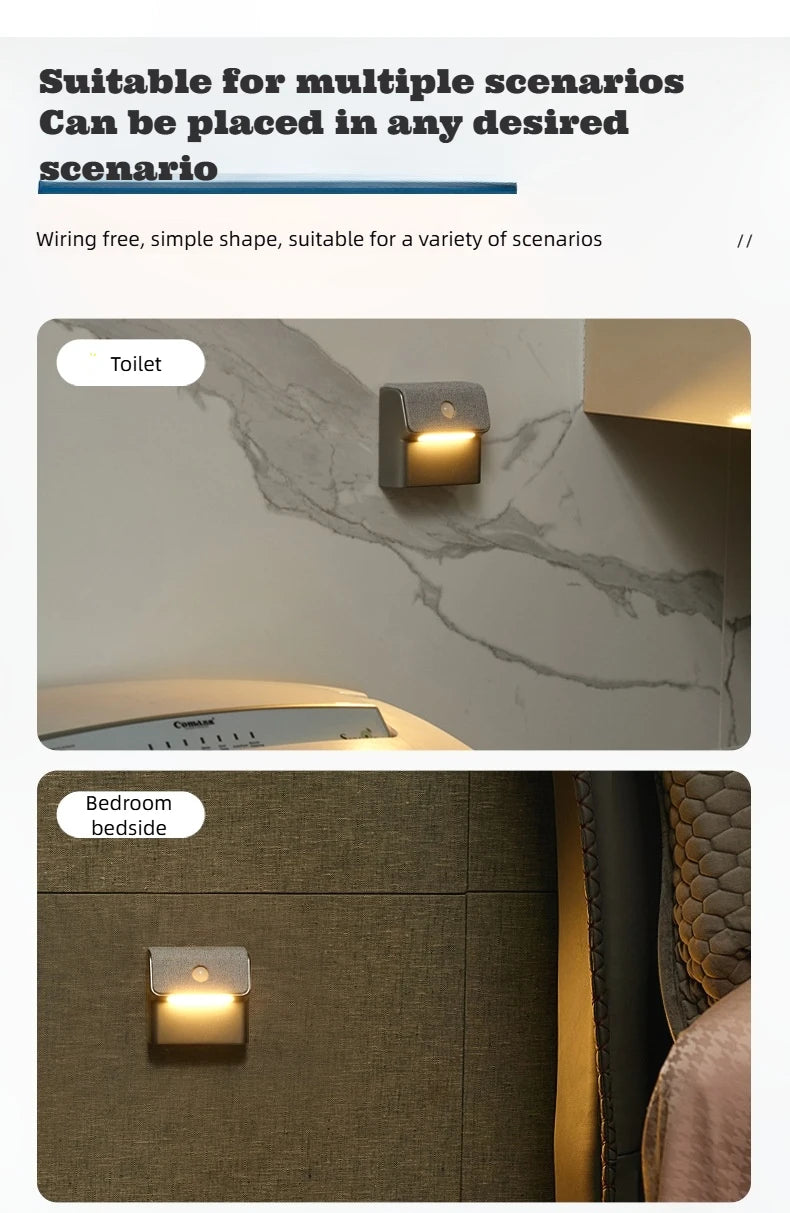 Motion Sensor Wall Light Rechargeable