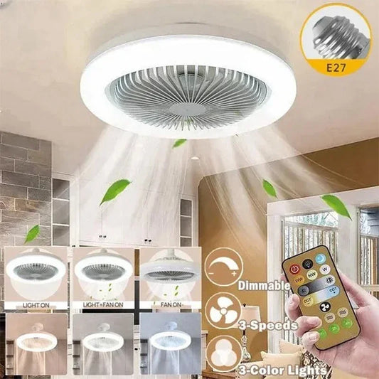 3-in-1 Ceiling Fan with Light and Remote