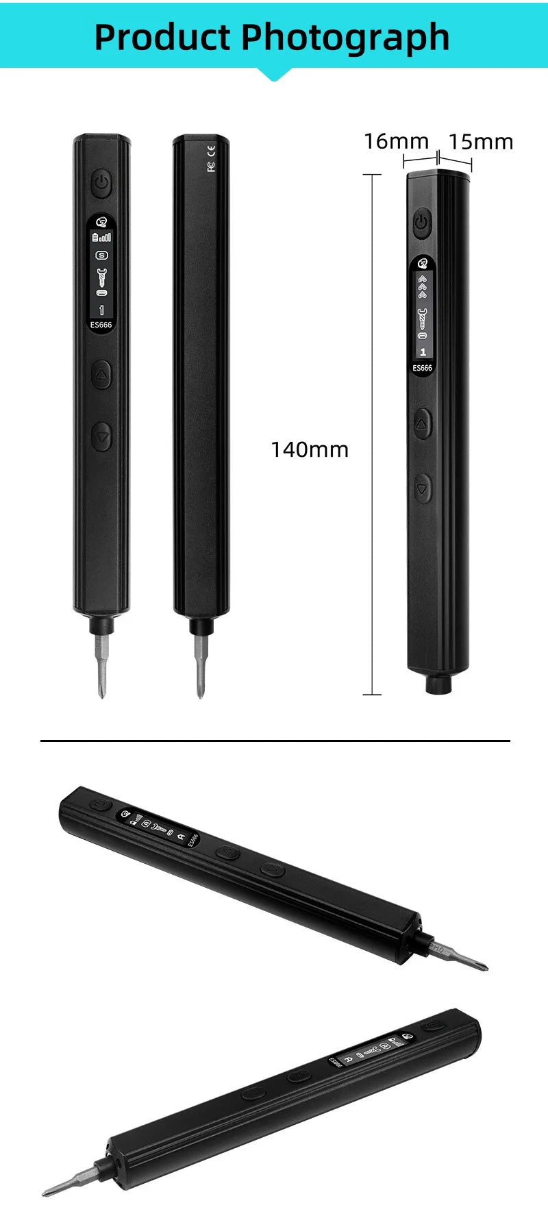 SEQURE ES666 Electric Screwdriver with Manual Mode