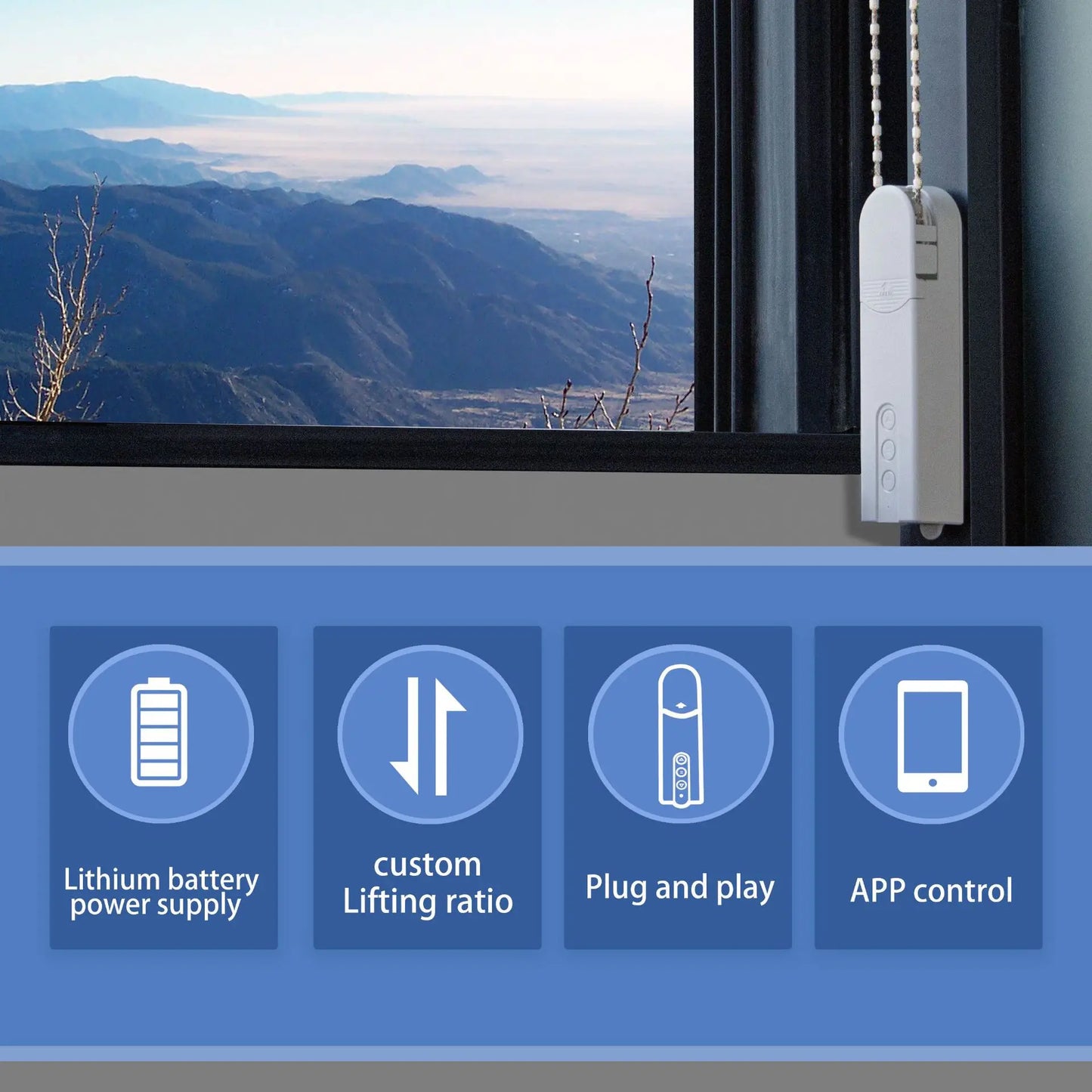 Electric Curtain Motor with Remote Control