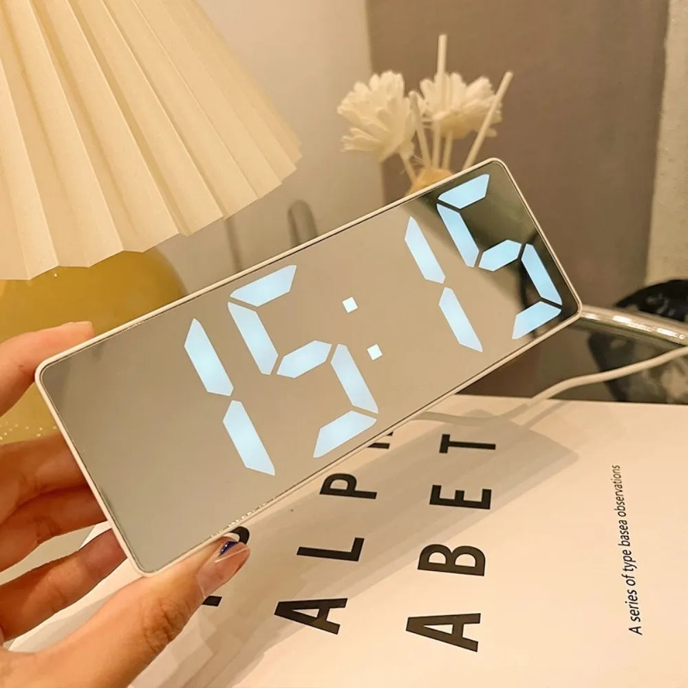 LED Alarm Clock with Temperature Display