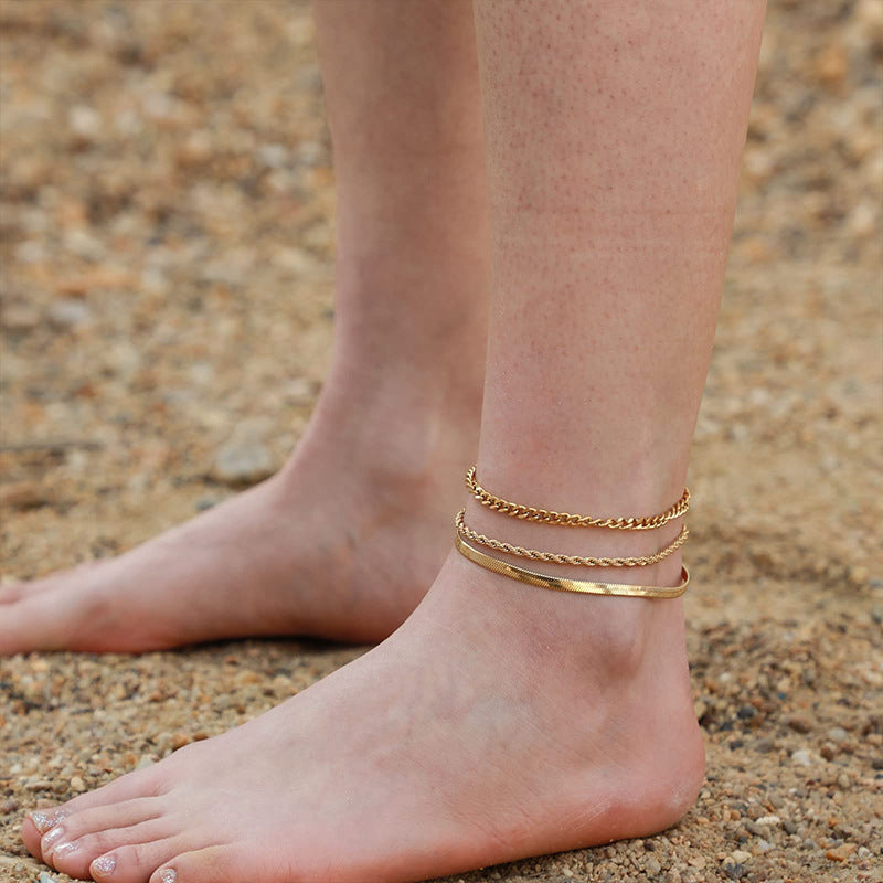 Luxury Simple Gold Anklet for Women