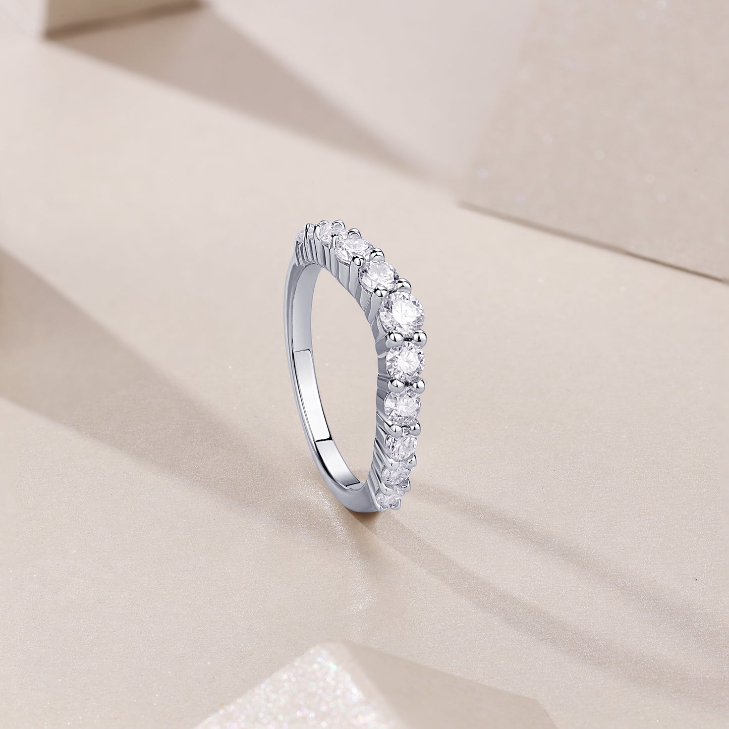 1Crown Diamond Ring Wedding Ring Luxury Fashion Set Moissanite Silver Ring Prohibit Tk Sales