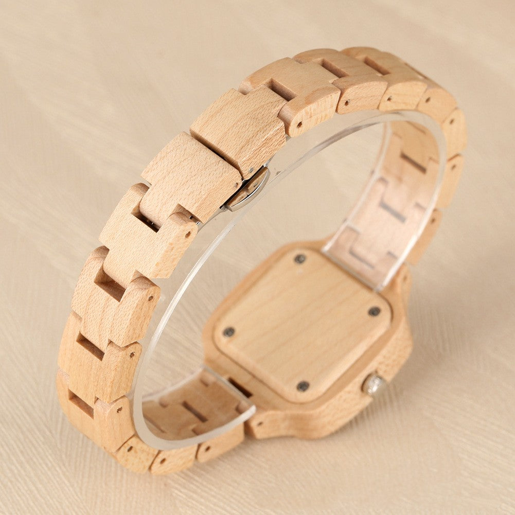 Luxury Bamboo Wood Digital Watch for Men