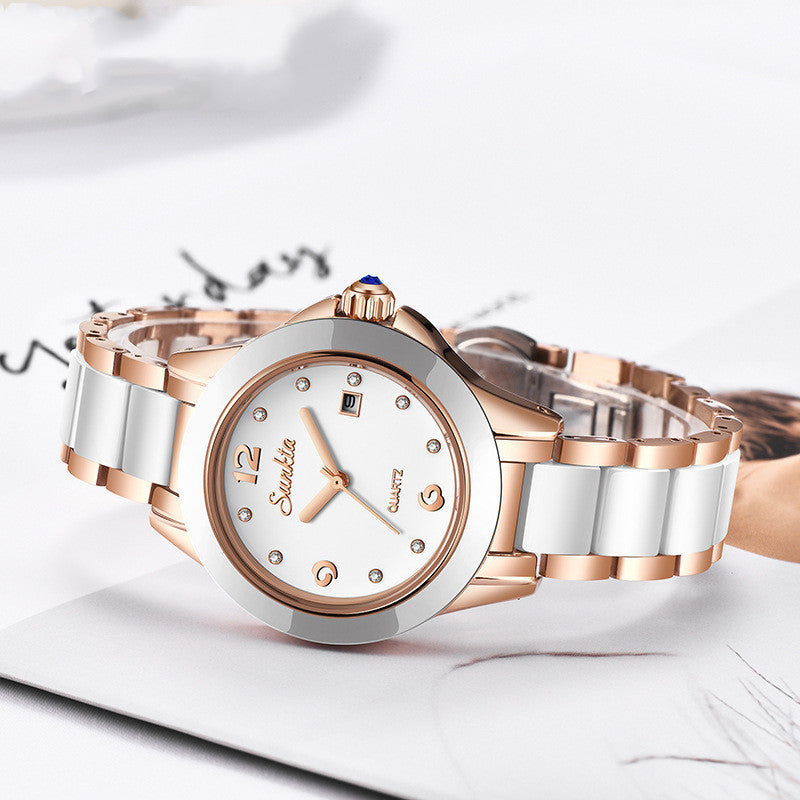 Rose Gold Watch for Women Elegant Fashion Wristwatch