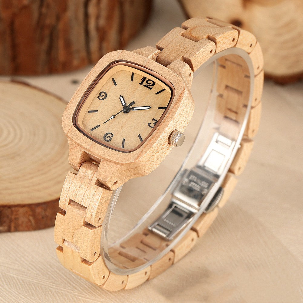 Luxury Bamboo Wood Digital Watch for Men