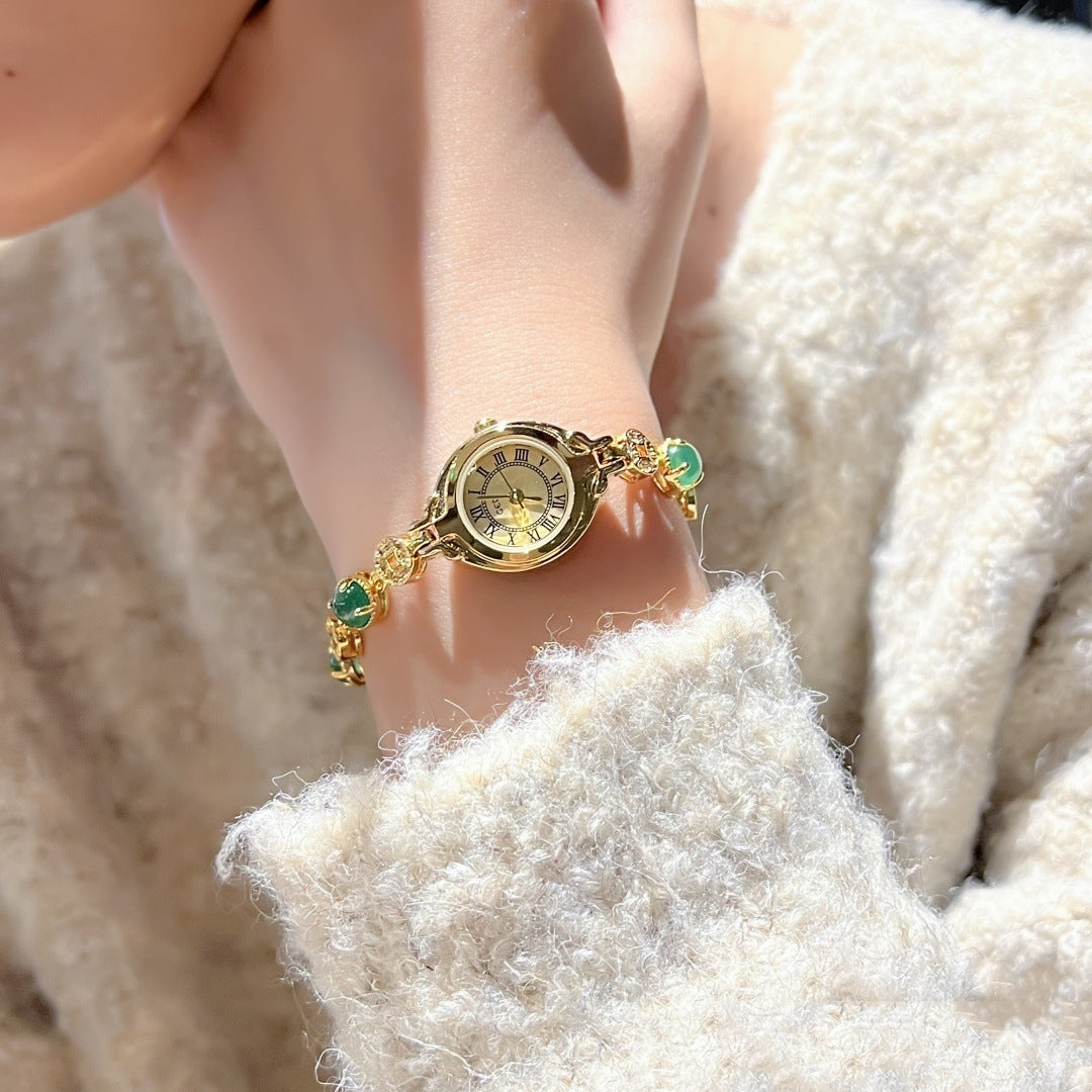 Retro Vintage Gold Dial Watch for Women