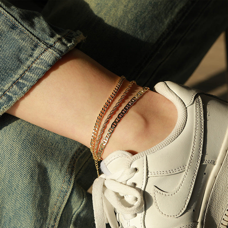 Luxury Simple Gold Anklet for Women
