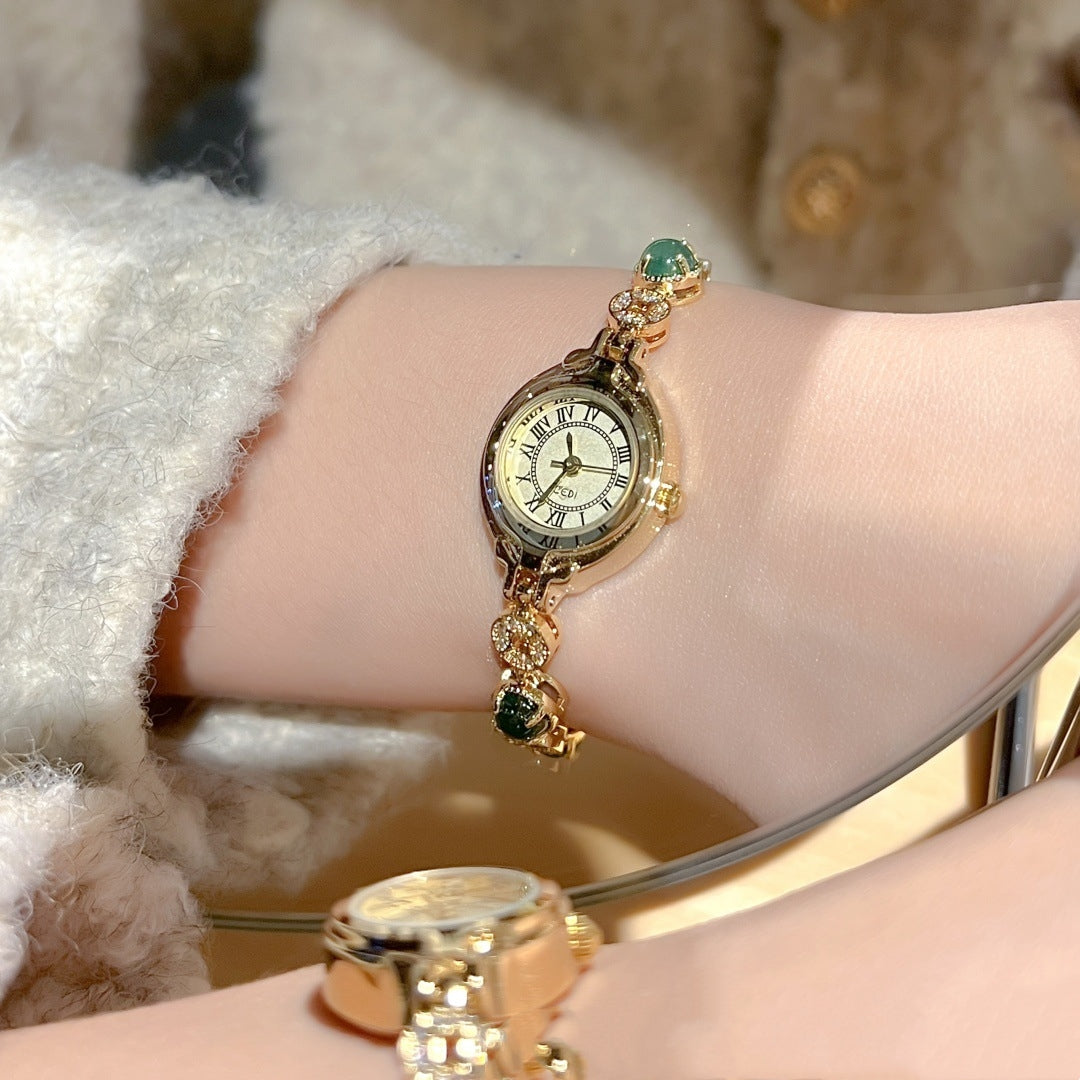 Retro Vintage Gold Dial Watch for Women