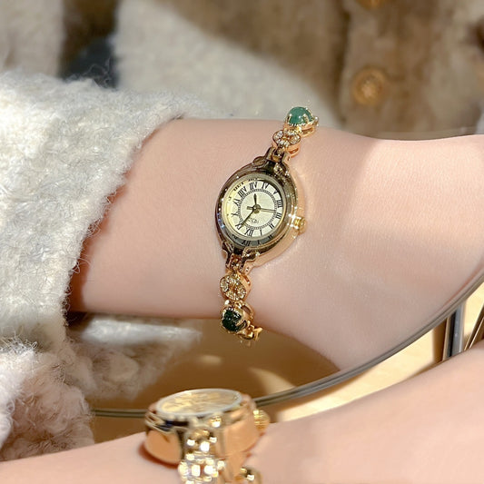 Retro Vintage Gold Dial Watch for Women