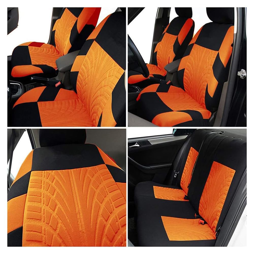 5 Piece Full Set Car Seat Covers Universal Fit For Cars Trucks & SUVs Non-Slip Soft & Warm Automotive Seat Covers & Accessories Blue