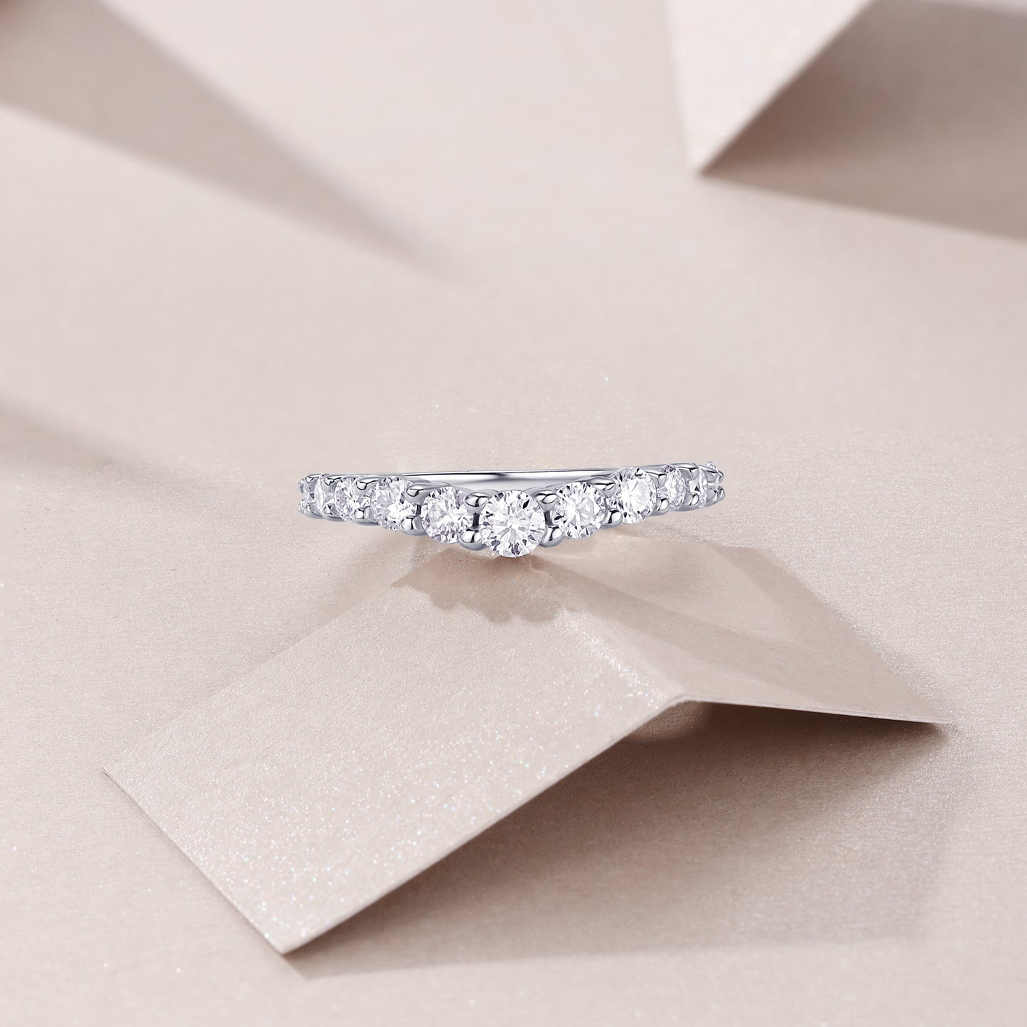 1Crown Diamond Ring Wedding Ring Luxury Fashion Set Moissanite Silver Ring Prohibit Tk Sales