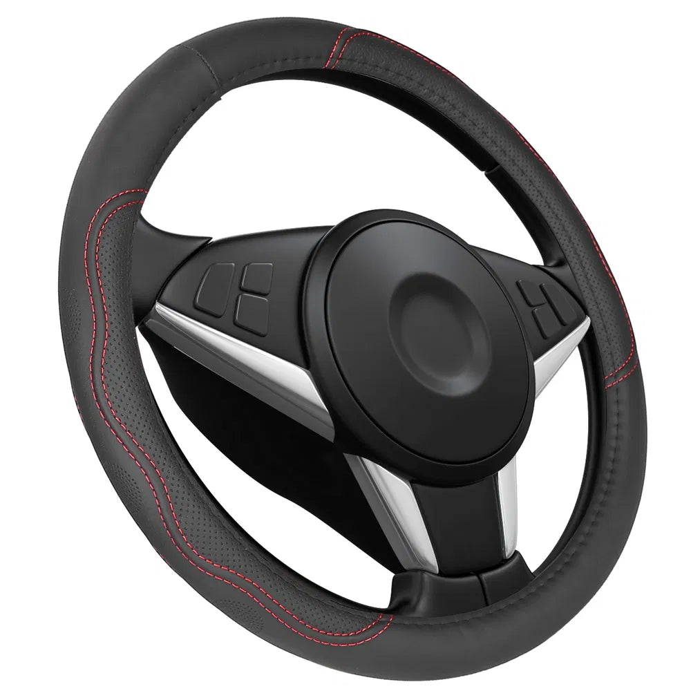 Universal Leather Steering Wheel Cover 14.515 Inch